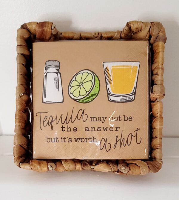 Tequila Napkin Basket Set