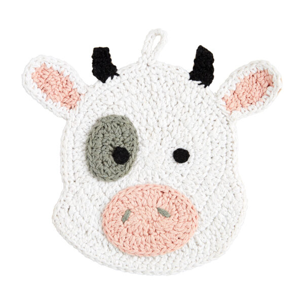 Crochet Cow Trivet