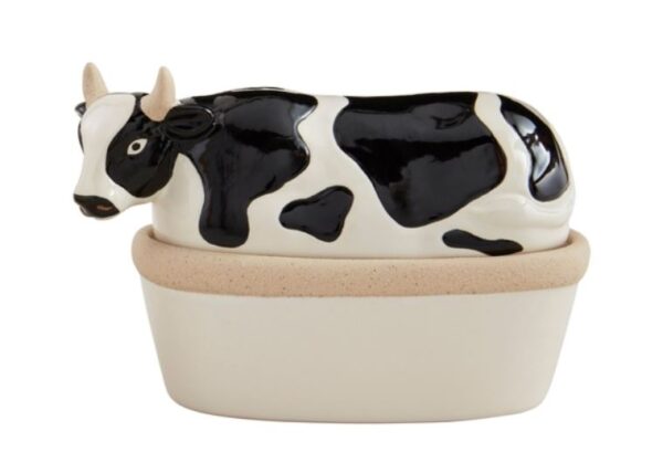 Cow Lid and Dish Set