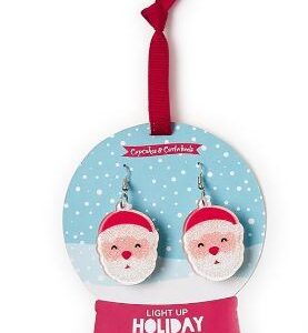 Santa Christmas Light Up Earrings