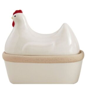 Chicken Lid and Dish Set