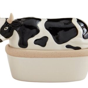 Cow Lid and Dish Set