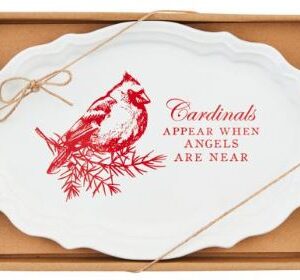 Mudpie Cardinal Sentiment Tray
