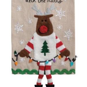 Reindeer Dangle Leg Towel