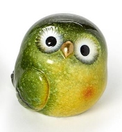 Twos Company Green Owl Decor