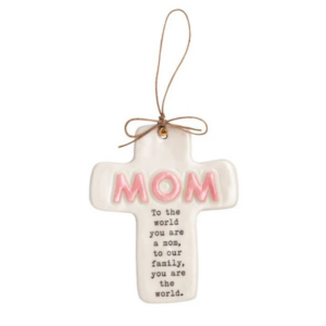 Mudpie Mom Family Sentiment Cross