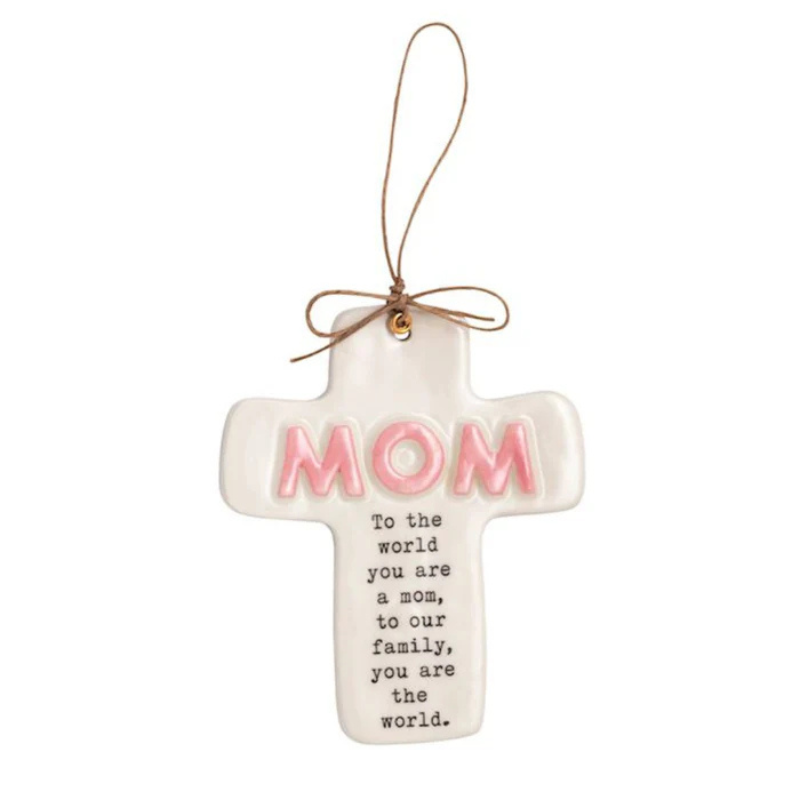 Mudpie Mom Family Sentiment Cross